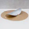 4er Set Platzset Tischsets 38cm Rund Silber Gold Tischmatte Produktbild-Vorschau 2