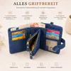 Damen Geldbörse RFID Schutz Blau – Portemonnaie mit Produktbild-Vorschau 7
