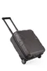 A dark gray suitcase with a retractable handle and wheels, shown at an angle against a white background. Voir les images du produit
