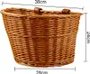 Wicker Handgewebt Fahrrad vorne Lenker Korb Fahrrad Fracht Produktbild-Vorschau 6