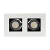 MIRORA LED Deckenleuchte 2-flammig GU10 Schwenkbar Schwarz Produktbild-Vorschau 3