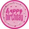 60. Geburtstag Partyset Einweggeschirr rosa pink 48 tlg. Produktbild-Vorschau 2