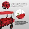 Bollerwagen faltbar mit Dach, PolyurethanRädern, Hecktasche Produktbild-Vorschau 4