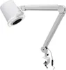 A white adjustable desk lamp with a clamp base, designed for nail salons. Podgląd zdjęcia produktu