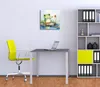 Wallario Premium Leinwandbild Frosch in Aquarell in Größe Produktbild-Vorschau 2