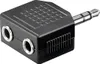 Audio-Adapter 3,5mm Stereo Stecker>2x3,5mm Kupp. Produktbild-Vorschau 1