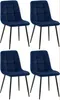 Lot de 4 chaises de salle à manger CLP Antibes, revêtement Voir les images du produit 12
