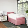 Design Boxspringbett mit Matratze Rosa 100x200 cm Samt, Produktbild-Vorschau 4