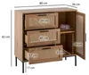 Komoda z szufladami w dekorze dębu 80 cm kredens z 3 Podgląd zdjęcia produktu 3