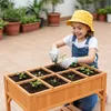 Jardinière surélevée Relaxdays, 8 compartiments, tablette, Voir les images du produit 3
