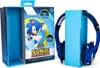 A product box for Sonic The Hedgehog children's headphones is shown, with the headphones themselves displayed next to it. Anteprima dell’immagine prodotto