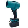 A teal and black cordless leaf blower with a battery pack, shown against a white background. Náhled obrázku produktu