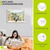 ARTland Leinwandbild Blumenbouquet am weißen Fenster Größe: Produktbild-Vorschau 3