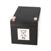 A black battery with a white label showing a recycling symbol and 'Pb'. Produktbild-Vorschau