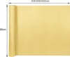 A rolled-up yellow privacy screen mat with dimensions indicated. Produktbild-Vorschau