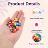 500 bunte Holzkugeln 12 mm zum Auffädeln für DIY-Schmuck Productafbeelding-voorbeeld