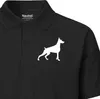 Huuraa Damen Polo Shirt Dobermann Silhouette XL Black Bio Produktbild-Vorschau 2