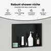 vidaXL Sprchový kout černý 45 x 30 x 9,5 cm nerezová ocel Náhled obrázku produktu 6