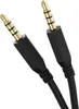 Two gold-plated 3.5mm audio jacks with black connectors and braided cables. Náhled obrázku produktu