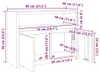 vidaXL Buffet 80x30x60 cm bois massif teck Voir les images du produit 6
