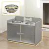 PawHut – podwyższona miska dla psa z szafką do Podgląd zdjęcia produktu 3