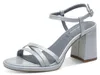 Tamaris Damen Heeled Sandals Synthetik, blau, 40 EU Produktbild-Vorschau 6