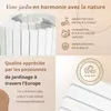 Floranica Bordure de Jardin en bois 30 x 200 cm Blanc Voir les images du produit 2