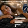 ELONEO Coperta ponderata in pile e sherpa, coperta Anteprima dell’immagine prodotto 8