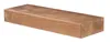 A wooden shelf on a white background. Produktbild-Vorschau