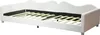 OKWISH Lit simple 90x200 cm Rembourré en velours - Blanc Voir les images du produit 8