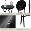Ensemble table et chaises de jardin DUSSELDORF - noir Voir les images du produit 5