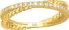 Criss-Cross Ring: Goldener Wickelring aus Silber 925 mit Produktbild-Vorschau 1