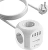 RealPower Steckdosenwürfel PowerBox 431 + 3xUSB-A / 1xUSB-C Produktbild-Vorschau 3