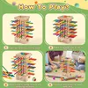 Montessori Spiel Brettspiel aus Holz, 42 Stück Bunte Produktbild-Vorschau 5