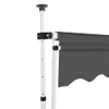 vidaXL Tenda a scomparsa manuale 250 cm antracite - Tende Anteprima dell’immagine prodotto 4