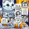 Katzen Malbuch - Cozy Malbuch - Space Cats: Katzen im Produktbild-Vorschau 2