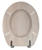 MSV Siège de WC Couvercle de WC MDF noyau en bois "parquet" Voir les images du produit 2