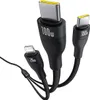 BASEUS Starker 3in1 Kabel: USB-C Lightning, PD 100W, Nylon Produktbild-Vorschau 12
