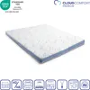 A mattress topper is shown on a white background with various icons and text indicating its features. Anteprima dell’immagine prodotto