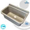 tecuro Ausgussbecken P55G, grau, mit Ablaufgarnitur und Produktbild-Vorschau 1