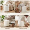 Pouf contenitore HOMCOM con coperchio reversibile, bianco Anteprima dell’immagine prodotto 4
