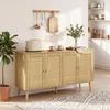 HOMCOM Dressoir/Keukenbuffet met 4 deuren met soft-close Productafbeelding-voorbeeld 2