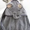 A close-up of a hooded towel designed to look like an elephant. Produktbild-Vorschau
