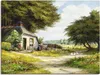ARTland Leinwandbild Bauernhaus Größe: 80x60 cm Produktbild-Vorschau 1