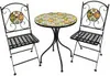 A mosaic bistro set with two chairs and a round table, presented on a white background. Náhľad obrázku produktu