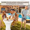 IvoQ 2er Set Stehtische Weiß – Inklusive 2 weiße Produktbild-Vorschau 5