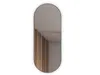 Ovaler Wandspiegel JOSEPHINE Metall Rahmen Gold 30x70cm Produktbild-Vorschau 2