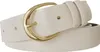 Damen Leder Gürtel 40mm Jeans Hosen Rindleder 30646 Beige Produktbild-Vorschau 3