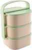 Orion | Lunchbox - 3-stufig - 3x1,15 l - Beige/Grün - Produktbild-Vorschau 1