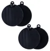 Spugne in silicone, rotonde, 4 pezzi, nero Anteprima dell’immagine prodotto 1